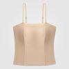 Talla extra mm2025 nuevo top bonito para mujer, de tiras en la espalda, todo a juego, con posavasos, top de una pieza sin sujetador