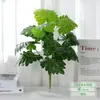 Viajero de hoja plátano palma Areca hoja de tortuga plástico planta verde pequeña con hierba manojo único flor artificial planta en maceta decoración paisajismo
