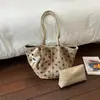 Bolso Tote Grande de Gran Capacidad Shuai Mijia para Mujer, Colección Otoño Temprano 2026, Bolso de Hombro Casual de Lunares a la Moda para el Trabajo