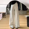 Calça Jeans Branca Wide-Leg Scythe para Mulheres, Novo Estilo Primavera 2026, Cintura Alta, Caimento Solto, Emagrecimento, Calça Scythe Reta com Caimento Fluido
