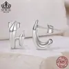 Pendientes Geométricos de Doble Capa Personalizados de Plata de Ley S925 Aifula Diseño Estilo Ins para Mujer Pendientes de Plata Joyería para Mujer