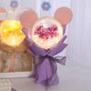 Día de San Valentín Bola Bobo Ramo de Gipsofila Eterna Muñeco de Mano Temporada de Graduación Regalo Estudiante Flor Eterna Recuerdo