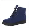 Botas de Nieve para Mujer, Botas Martin Planas, Botines Cortos Acolchados de Algodón para Invierno, Zapatos de Algodón para Mujer, Talla Grande, Transfronterizo, Cómodos y Versátiles