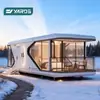 Especializado para Uso en Zonas Turísticas, Casa Espacio Cabina de Manzana, Una Recámara y Una Sala de Estar con Baño, Estructura Prefabricada, Resistente a Terremotos y a Prueba de Viento