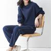 Conjunto Waffle Feminino Casual Sportswear 2026 Outono e Inverno Moda Transfronteiriça Amazon Novo Conjunto de Duas Peças Moletom Cor Sólida