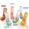 Calcetines de Verano de Animales de Malla con Suela de Cuero para Niños Calcetines de Piso para Niños Calcetines para Bebé y Niño Pequeño Zapatos para Bebé y Niño Pequeño Calcetines Antideslizantes con Puntos de Pegamento