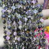 Ágata Ojo de Tigre de 8 mm Lapislázuli Cristal Rosa Cuatro Hojas Facetado Cuentas Sueltas Pasador de Pelo DIY Accesorio para el Cabello Pulsera Collar Cuentas