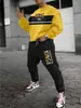 Temu Transfronteiriço Novo Conjunto Masculino de Moletom com Gola Redonda e Calça Esportiva Estampa 3D Moda Outdoor Hip-Hop Roupa Esportiva