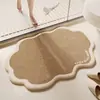 Alfombrilla de Suelo Especial para Baño tipo Cachemira Absorbente Resistente a la Suciedad Fácil de Cuidar Felpudo Hogareño para Baño Entrada de Puerta de Baño Alfombrilla Antideslizante