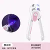 Cortauñas para Mascotas Anti-salpicaduras Luz LED Posición de la Sangre Cortauñas para Gatos con Lima Cortauñas para Perros Suministros de Limpieza