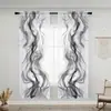 2 Peças de Telas para Janela Fornecidas por Fabricantes para Amazon Transfronteiriça Cortinas e Telas para Janela de Tecido com Impressão Digital 3D