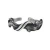 Anillo de madera flotante para hombre, moderno anillo abierto para hombre, anillo individual de moda para pareja, anillo de índice de ratán para mujer, anillo de cola