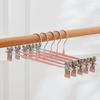 Plástico mergulhado retrátil metal calças rack calças clip grosso atacado roupas domésticas cuecas calças antiderrapante sem costura clip cabides