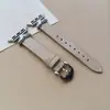 Nuevo Modelo Adecuado para Apple S11 Watch con Correa de Cuero y Accesorios Metálicos de Sirena para iWatch Décima Generación Mujer 42mm