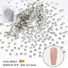 O pacote inteiro de 1440 unha fundo plano broca alta imitação Huazi corte broca de cristal tcheco austríaco broca de unha branca transparente