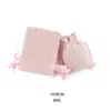 Pendientes de Joyería Gris Oscuro, Anillos, Collares, Bolsas de Terciopelo con Cordón, Empaque para Joyería, Bolsas de Almacenamiento