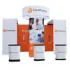Tablero de exhibición para ventas directas, panel de fondo para stand, expositor, tablero publicitario de instalación rápida, estante de exhibición para ferias comerciales, stand de exposición, exhibición de montaje rápido