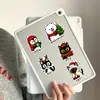 Compra transfronteriza directa de 50 pegatinas creativas personalizadas de animales lindos con temática navideña, estilo coreano, para mascotas, calcomanías impermeables