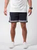 Pantalones Cortos Deportivos Estilo Americano para Hombre, Nuevos Pantalones Cortos de Baloncesto de Secado Rápido para Verano, Pantalones Cortos Casuales Rayados de Moda