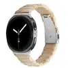 Adecuado para relojes Samsung Watch8/9, Correa de reloj inteligente clásica de acero inoxidable y resina de una sola cuenta para Watch8