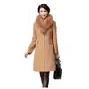 Versión coreana del nuevo abrigo de lana para mujer en el abrigo trench con cuello de lana largo slim slim eBay una generación de cabello
