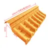 Azulejos de parede dourados personalizados, azulejos de resina estilo antigo, azulejos decorativos de beiral integrados, azulejos plásticos coloridos para entradas de edifícios antigos
