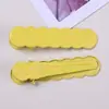 Pinza Larga Ovalada Brillante de Encaje Color Caramelo de 6 cm con Fleco, Materiales para Accesorios de Pasador DIY
