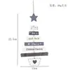 Novas decorações de árvore de Natal de madeira DIY, enfeites e peças para pendurar para hotéis, restaurantes, vitrines e arranjos de mesa - Suprimentos de Natal