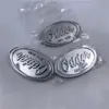Letrero con Logo en Relieve con Tornillos Aleación Fundición a Presión Galvanizado Brillante Decoración de Coche Muebles Ovalado Placa de Nombre Incrustada