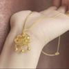 Collar Candado de Larga Vida Hueco Shajin de Vietnam para Adultos y Niños Candado Centenario Herencia de Método Antiguo Candado de Campana con la Palabra Fu