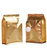 Bolsa con válvula de aire para granos de té café, piel de vaca al por mayor, bolsa para envasado de alimentos, frutos secos, papel de aluminio, fácil de rasgar, bolsa con sellado de ocho lados, en stock