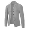 Suéter masculino de comércio exterior casaco masculino 2024 outono e inverno nova moda cardigã de tricô masculino jaqueta masculina homens