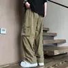 Pantalones de Trabajo Americanos Multibolsillos para Hombre Primavera y Otoño Holgados Resistentes al Desgaste Pierna Recta Largos Pantalones de Trabajo Otoño Protección Laboral Exterior