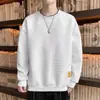 Marca de moda de fabricante original Diseño Oversize Ajuste holgado Tejido gofrado Primavera Nueva Sudadera Sudadera de talla grande para personas altas y corpulentas