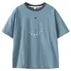 Camiseta de manga corta de marca de moda de verano para niños 2026 nueva ropa infantil para niños mayores, top fresco de manga media para street dance