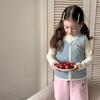 [Terciopelo de Doble Cara] Elmo Beibei Mediano y Grande Bebé Niña Invierno Dibujos Animados Lindo Cálido Interior Felpa Chaleco
