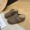 Sandalias mules casuales para mujer, versátiles, modelo 2026, con suelas gruesas, diseño de punta cerrada y nuevo estilo de hebilla de cinturón con plantilla oculta que aumenta la altura