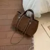 Moda Comércio Exterior Bolsa Retrô Feminina 2025 Nova Versátil para o Dia a Dia Bolsa de Ombro Super Popular Bolsa Carteiro Bolsa Saco Bolsa de Mão