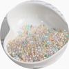 Importado Checo Bosiosa 3mm Unicórnio Prata Pérola Vidro Contas de Arroz Artesanal DIY Material para Pulseira Colar