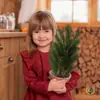 Plantas Verdes Transfronteiriças, Decorações de Natal, Pinheiros e Ciprestes, Folhas de Pinheiro, Plantas Artificiais, Decoração de Paisagismo para Jardim Doméstico