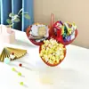 Plato de Frutas, Bandeja para Guardar Snacks, Plato de Frutas Plegable, Plato de Frutas Secas para Sala de Estar, Plato para Semillas y Dulces