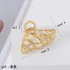 Pinza para el Cabello de Aleación con Forma de Estrella de Mar y Concha de Lujo Ligero Transfronterizo, Pinza de Tiburón, Pasador de Gama Alta, Pinza de Garra, Pinza para la Parte Posterior de la Cabeza, Accesorios para el Cabello al por Mayor