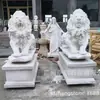 Suporta Personalização de Vários Tamanhos de Estátuas de Leão em Pedra de Mármore, Esculturas Quadradas e de Jardim em Pedra, Venda por Atacado de Fontes em Primeira Mão