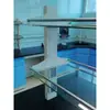 Bancada de Laboratório Completa em Aço Bancada Lateral Bancada de Aço Vidro Suporte de Reagentes Com Tomadas Com Vidro