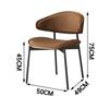 Silla de comedor antigua Imus, estilo italiano minimalista, de madera maciza, ligera, de lujo, de diseño nórdico.