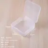 Variedad de caja de almacenamiento cuadrada de plástico transparente caja pequeña vacía de PP caja de embalaje para anzuelos de pesca piezas de equipo de pesca caja de joyería