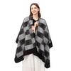 Comercio Exterior Venta al por Mayor Chal de Mujer Otoño e Invierno Clásico a Cuadros Jacquard Abertura Capa Cálida Transfronterizo Amazon Chales