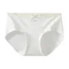 Panty de algodón 100% para mujer, personalizado de fábrica, con entrepierna extendida, 60S de alto número de hilos, algodón de Xinjiang, con cintura de encaje y lazo
