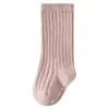 Calcetines para Bebé 2026 Estilo Primavera y Otoño Calcetines de Algodón de Doble Aguja para Recién Nacidos y Bebés Antideslizantes Anti-Frío para el Piso Que No Aprietan las Piernas