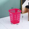 Cesto de Armazenamento de Roupas para Banheiro Plástico Doméstico Quarto Vazado Cesto de Roupas Sujas Cesto de Roupas Sujas Cesto de Armazenamento de Brinquedos